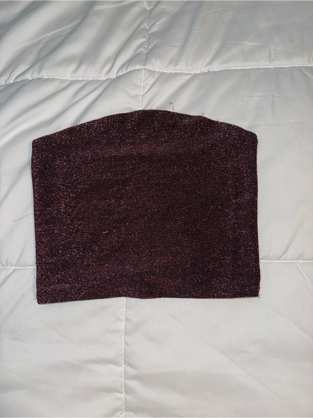 wild fable Metallic Plum Strapless Tube Top